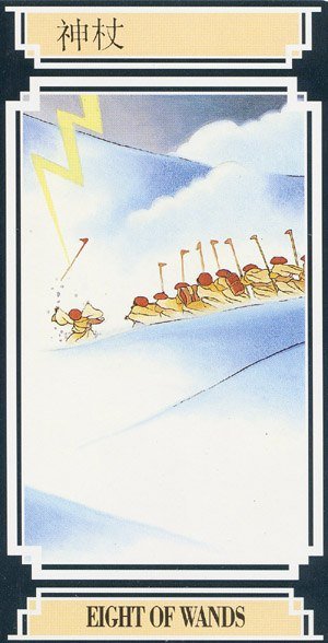 Chinese Tarot HEIGHT OF WANDS Image