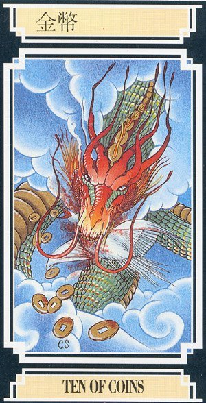 Chinese Tarot TEN OF COINS Image